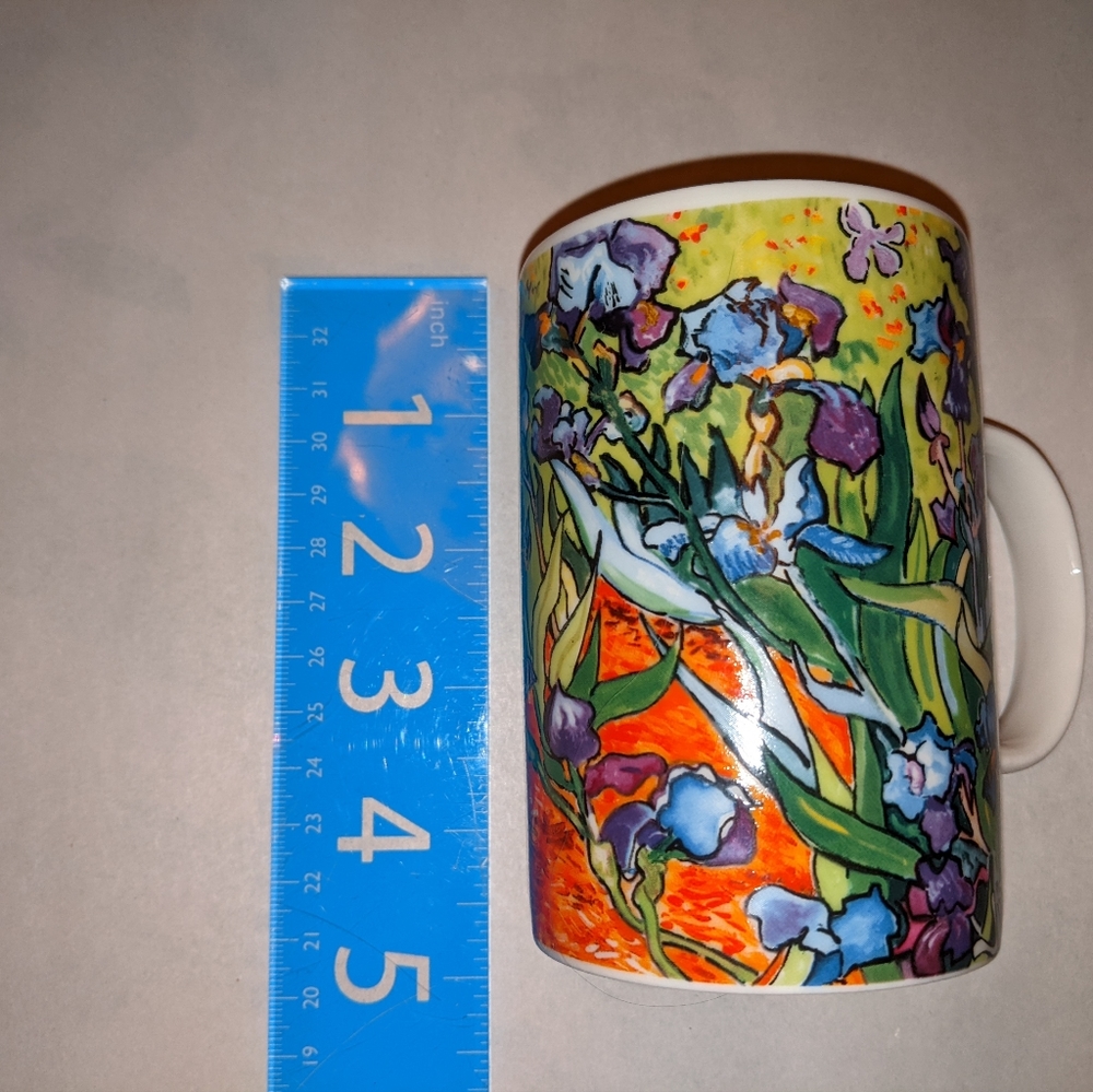 Vincent Van Gogh Irises, Iris Chaleur Master Impressionists Mug Cup  D.Burrows
